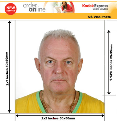 us visa passport picture size