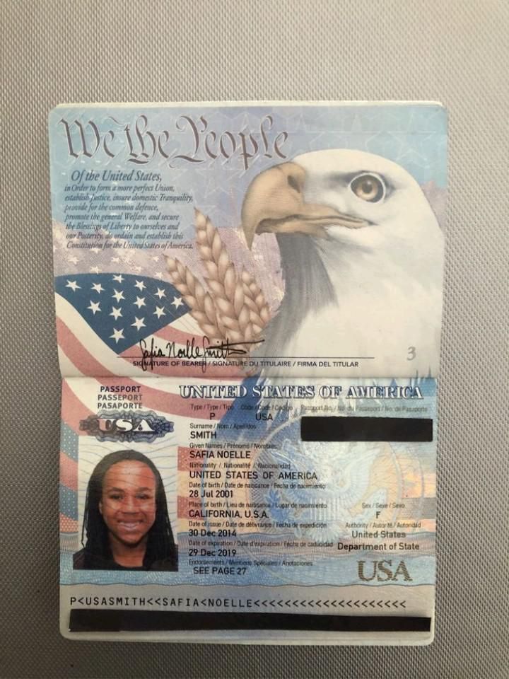 usa passport sample