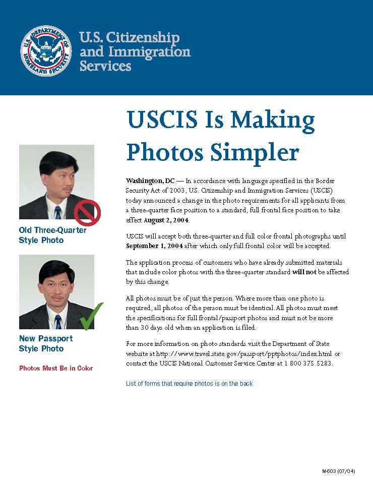 uscis passport photo requirements