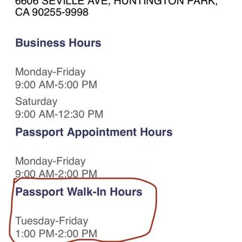 usps passport walk in locations