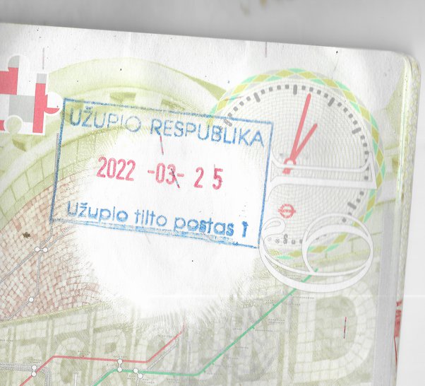 uzupis passport stamp