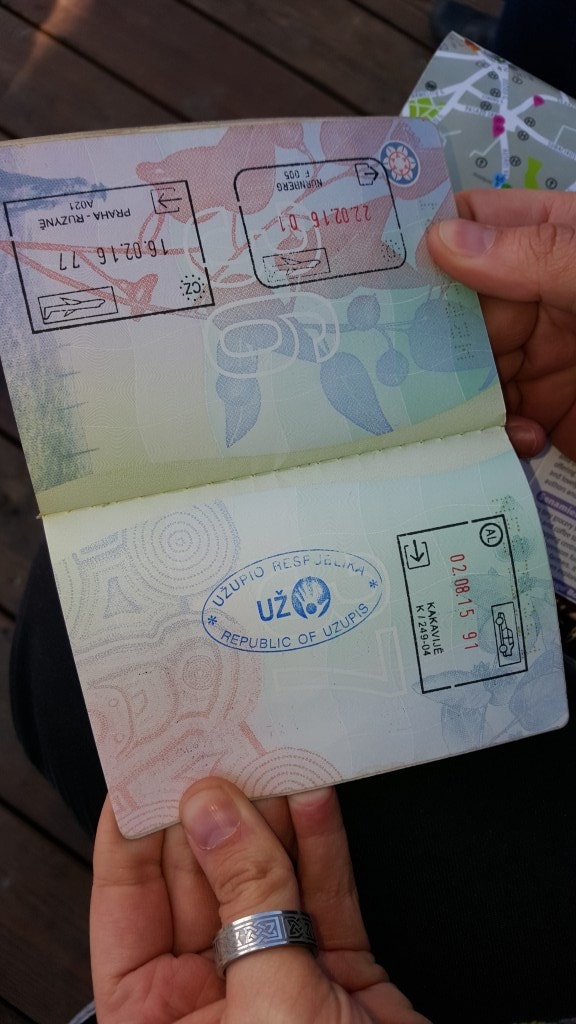 uzupis passport stamp