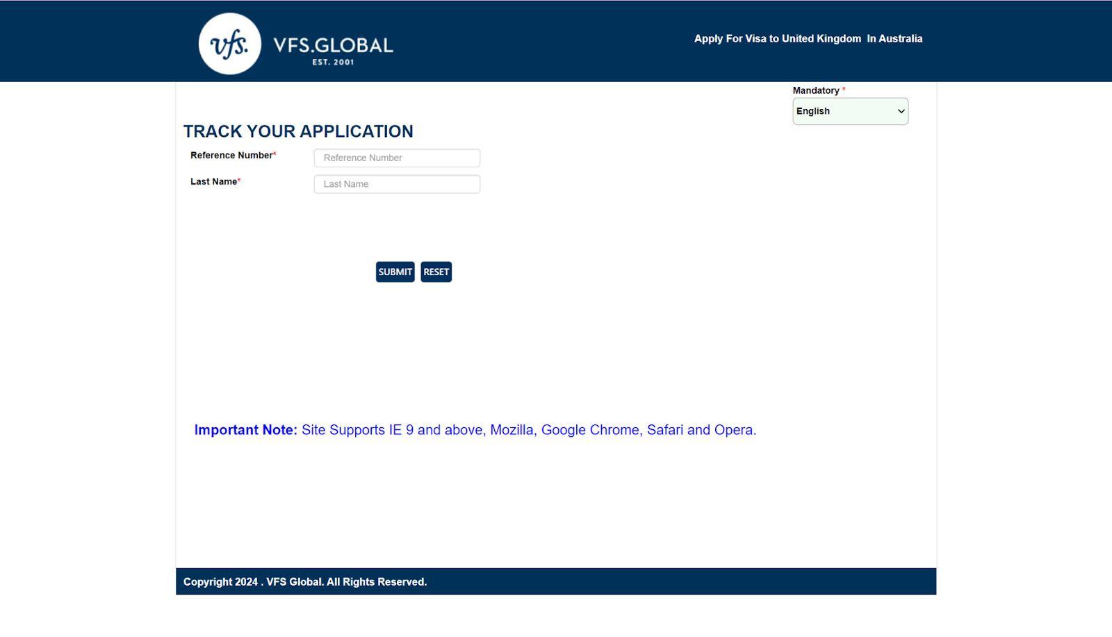 vfs passport status