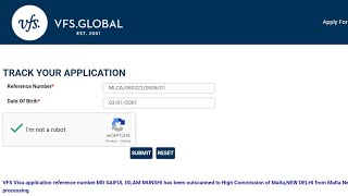 vfs passport tracking
