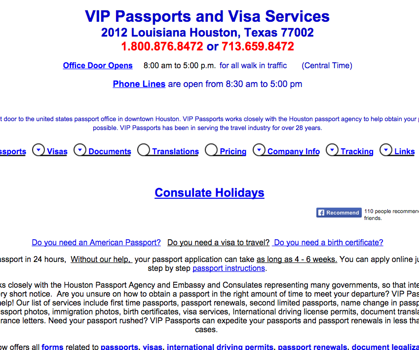 vip passport services