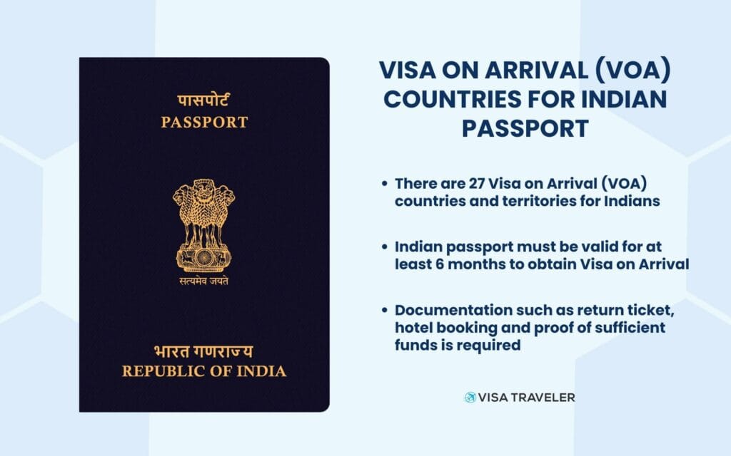 visa on arrival for indian passport holders