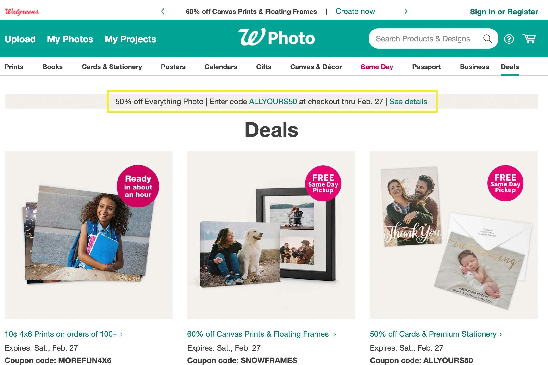 walgreens coupon code for passport photo