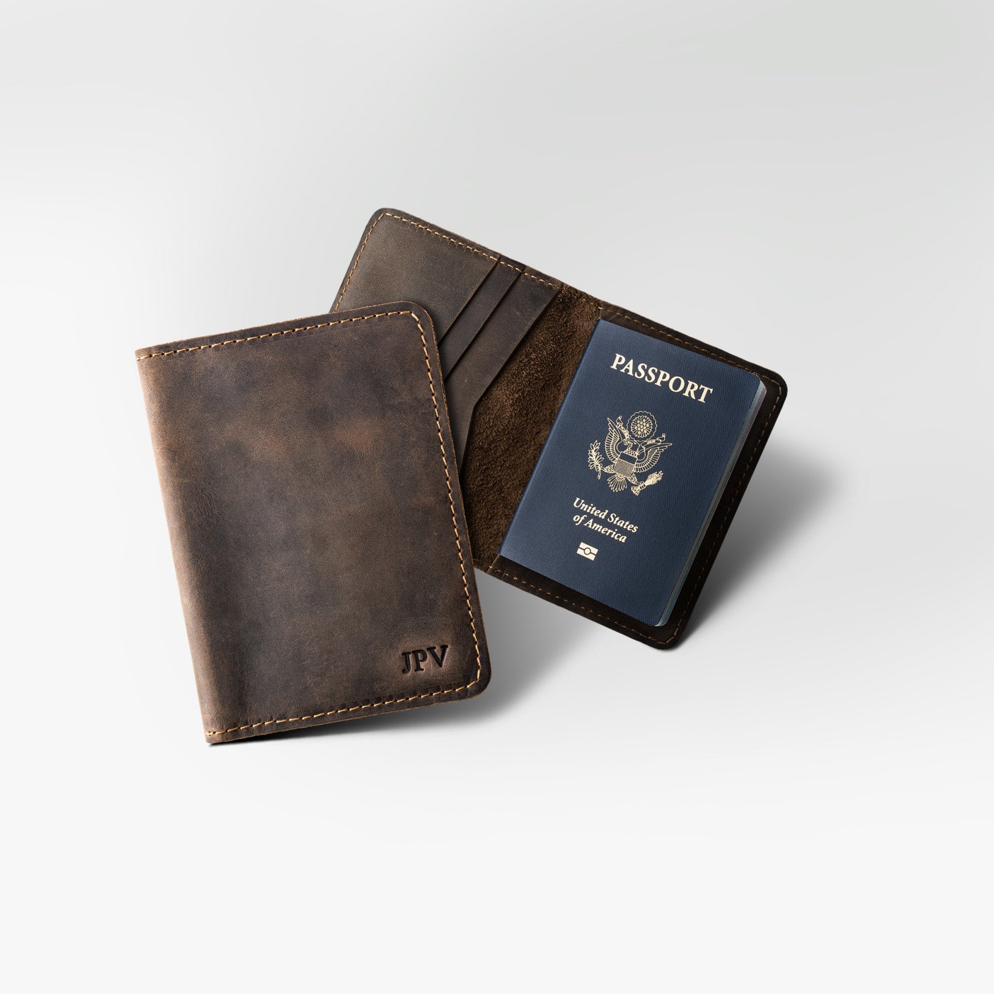 wallet leather passport