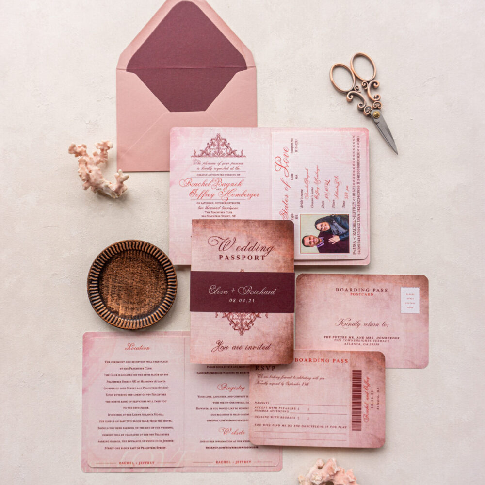 wedding invite passport