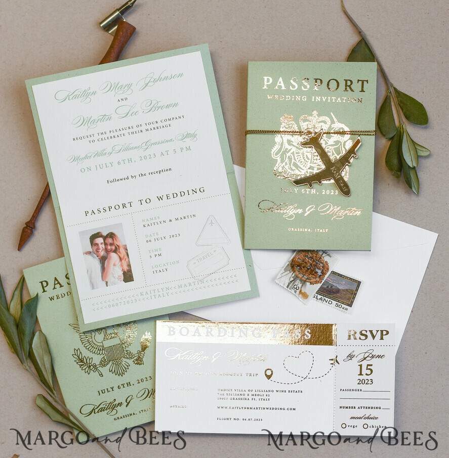 wedding invite passport