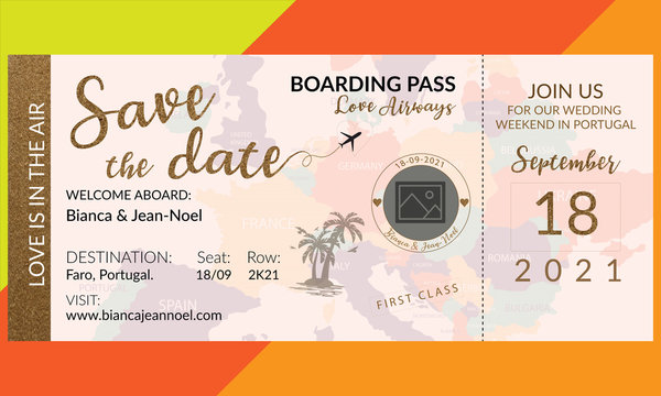 wedding invite passport