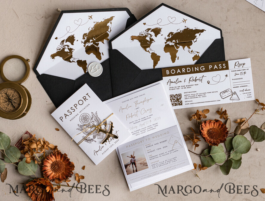 wedding invites passport