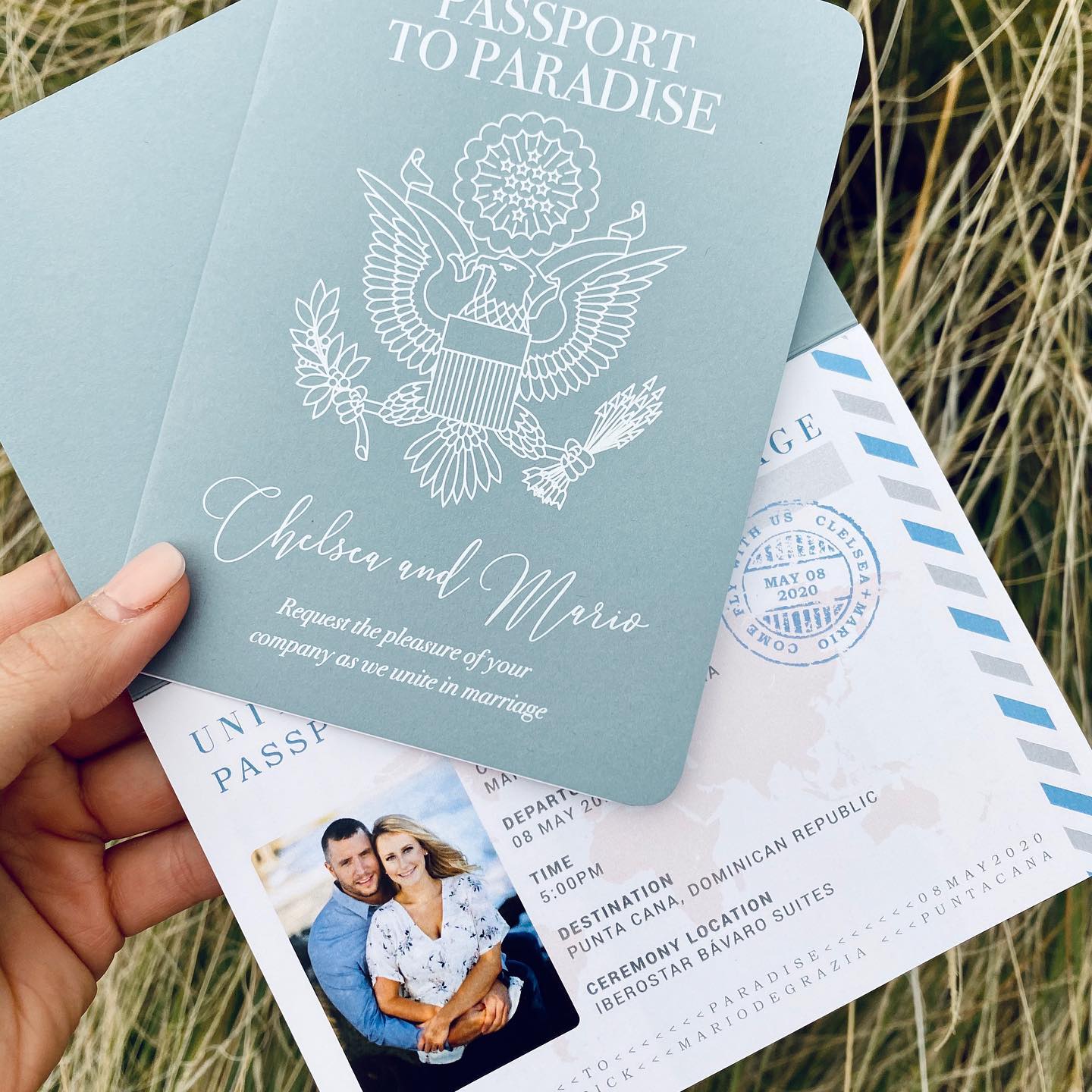 wedding invites passport