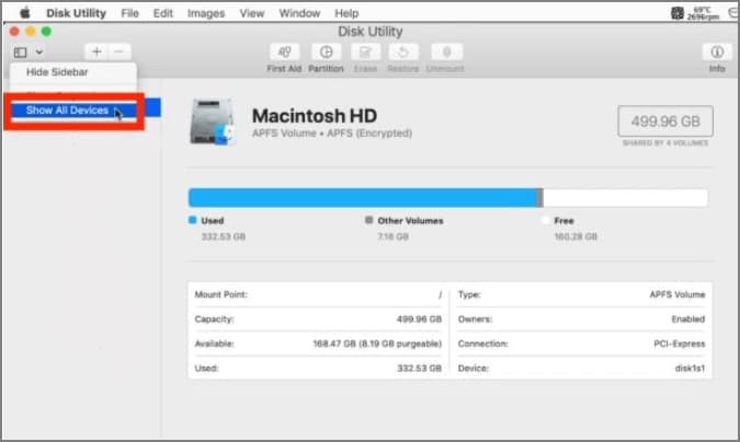 western digital my passport not showing up mac