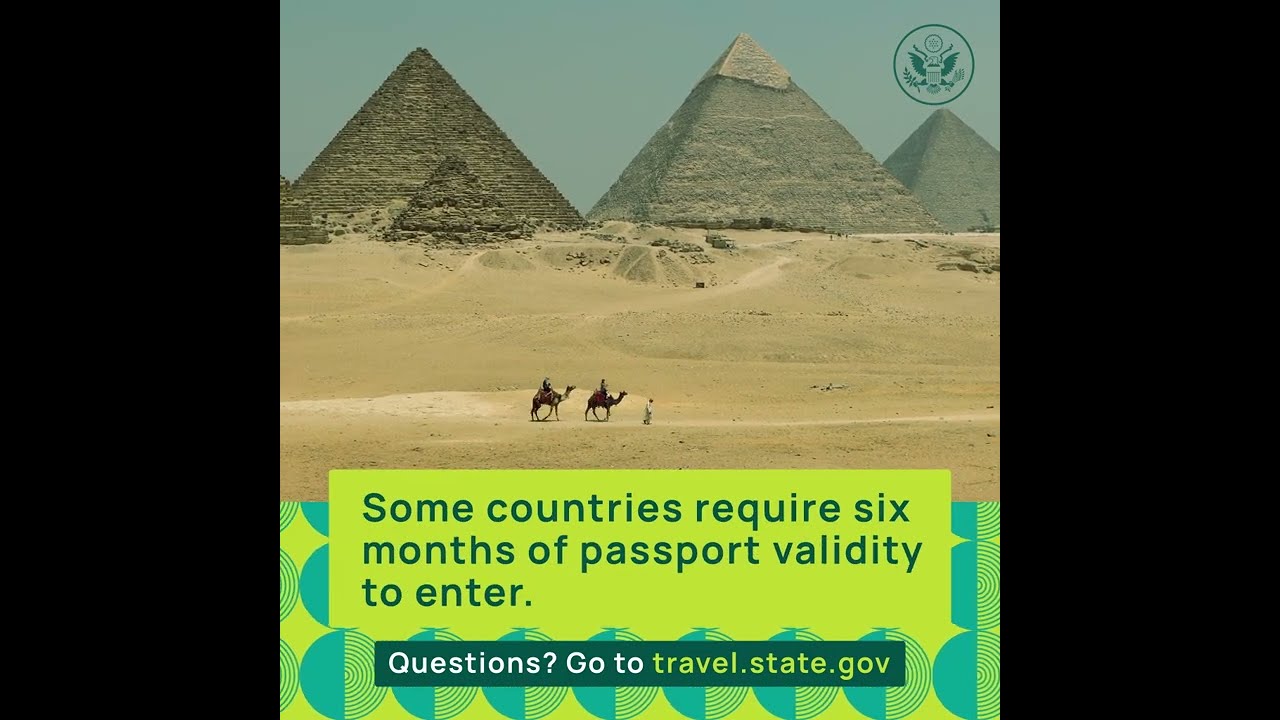 what countries require 6 months on passport