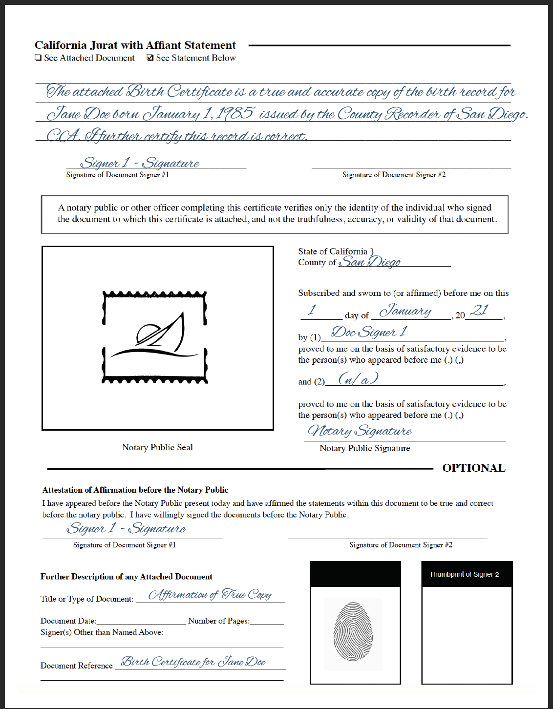 what documents do i need for a passport in california