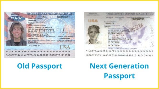 what does the new passport look like