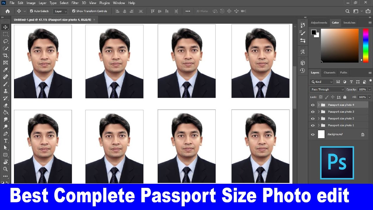 what is a passport size photo