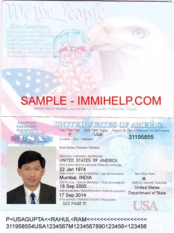 what is book number on passport
