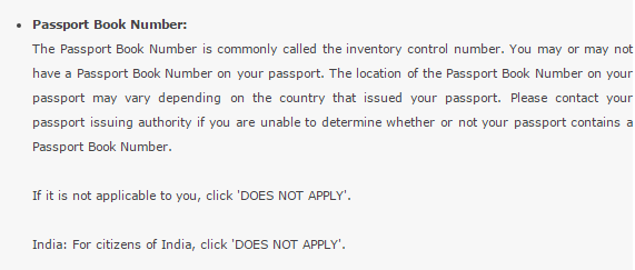 what is passport book number india