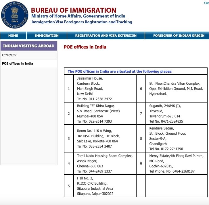 what is the ecr in passport