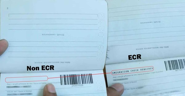 what is the ecr in passport