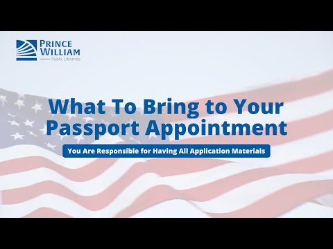 what to bring passport appointment