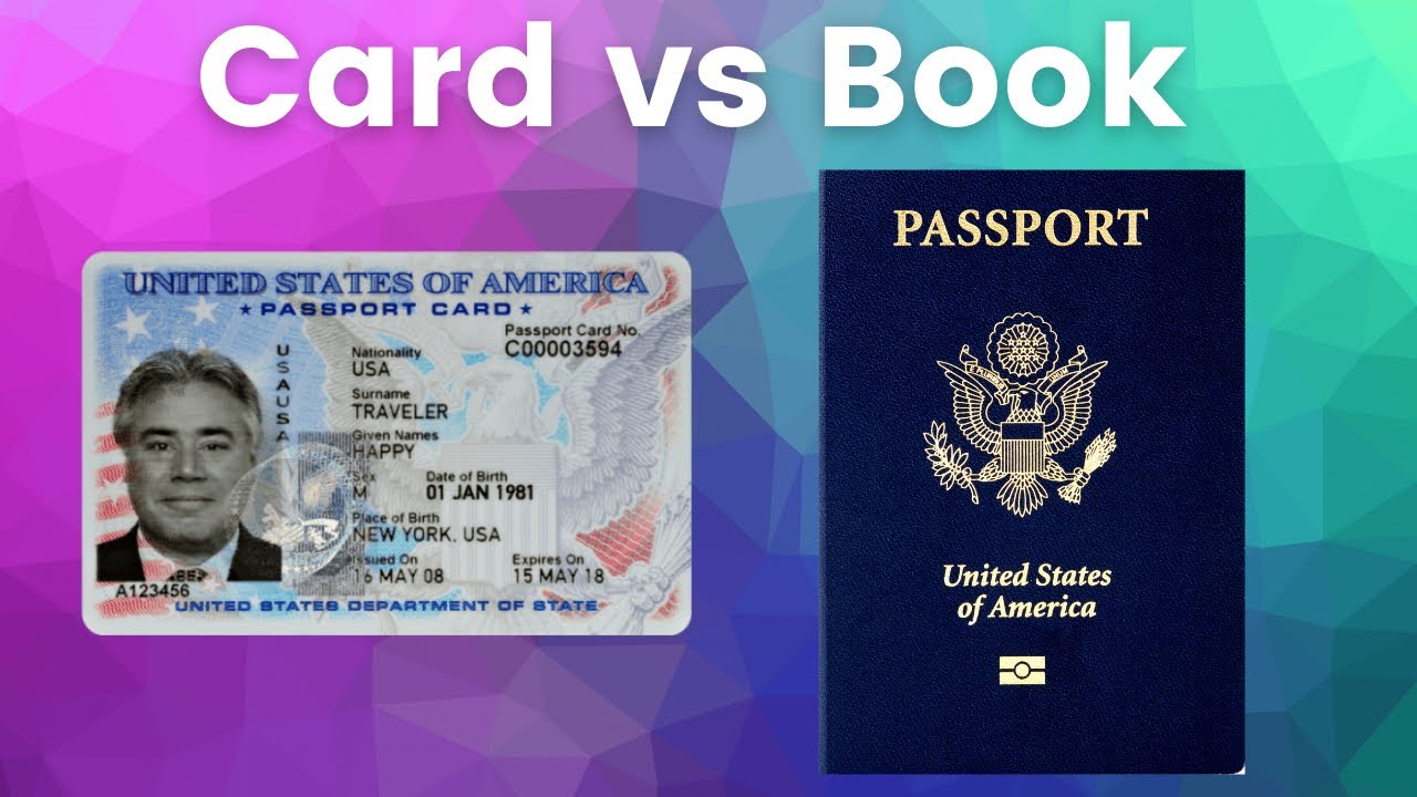 what's the difference between a passport card and book