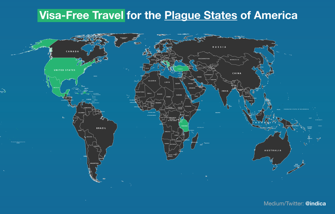 where can you go from the us without a passport