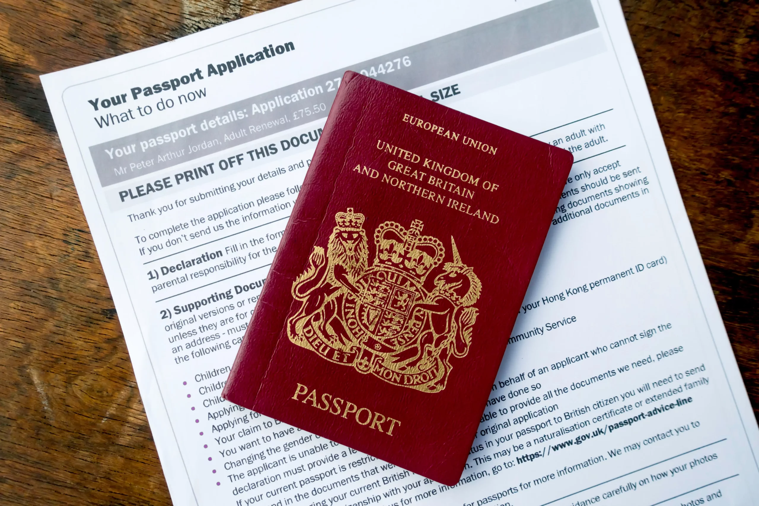 where to find the passport book number