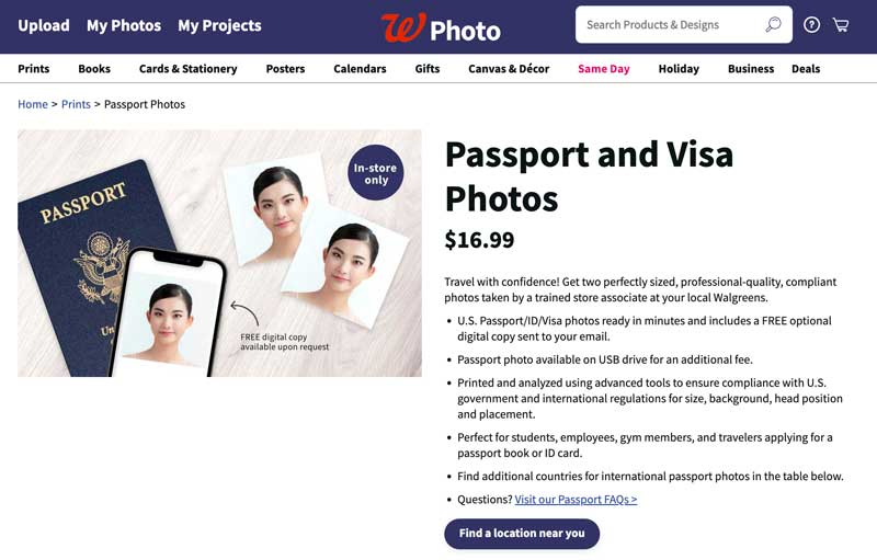 where to get passport pictures near me