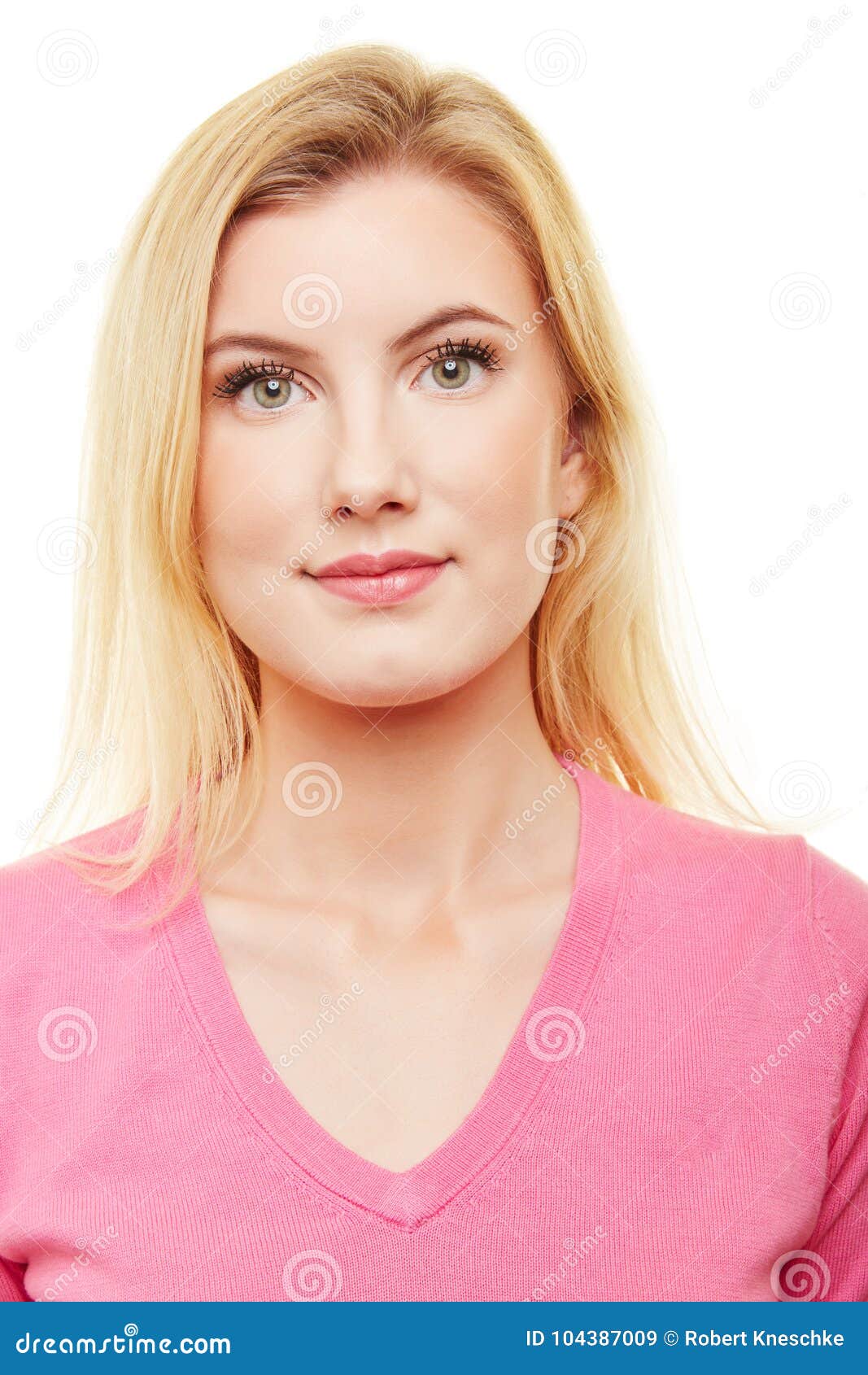 woman beautiful passport photo