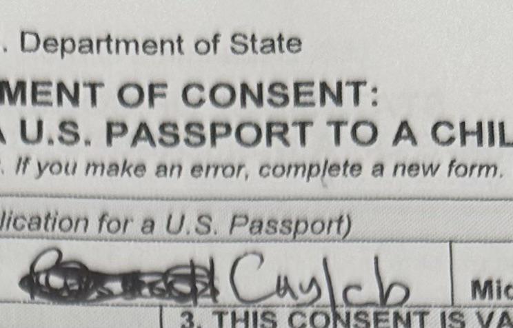 wrong name on passport