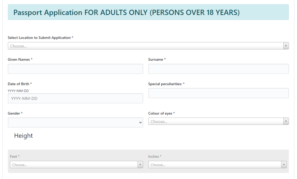 www ecitizen go ke passport application form