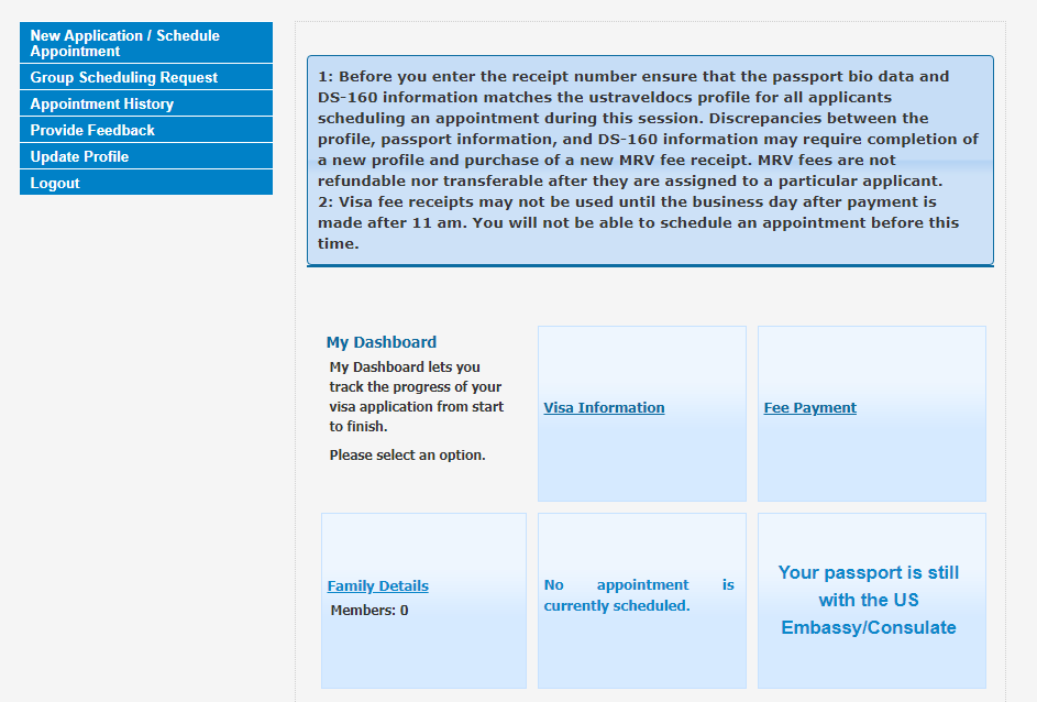 your passport is still with the us embassy/consulate