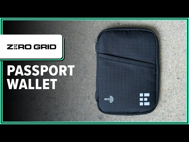 zero grid passport wallet