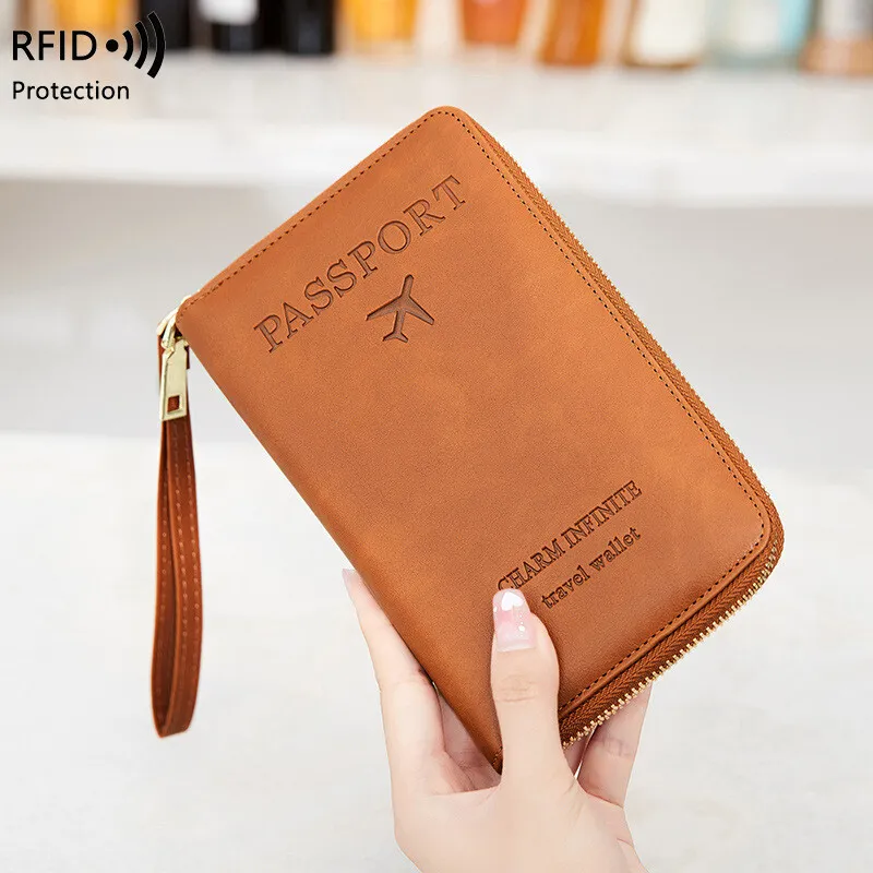 zipper passport wallet