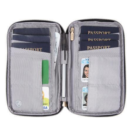 zipper passport wallet